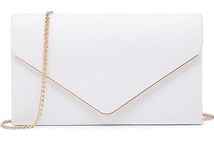 LeahWard Women's Clutch Bag, Wedding Evening Handbags, Chain Shoulder Strap Cross Body Bag