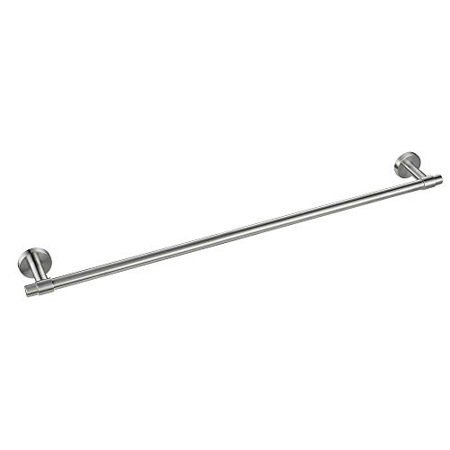 Desfau 61 cm Barre porte-serviettes SUS 304 en acier inoxydable, DE SALLE DE BAIN Barre à serviette de stockage Organisateur Cintre support mural, Nickel brossé