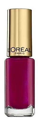 L'Oréal Paris Color Riche Le Vernis Nagellack Magenta / Glänzender Farblack in knalligem Pink mit integriertem Überlack / 504 Indolent Magenta / Set 2 x 5ml