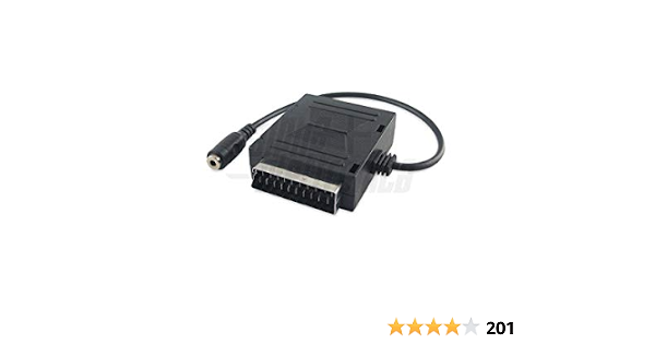 Adattatore scart - presa jack stereo 3,5 mm uscita cuffia TV : Amazon.it:  Elettronica