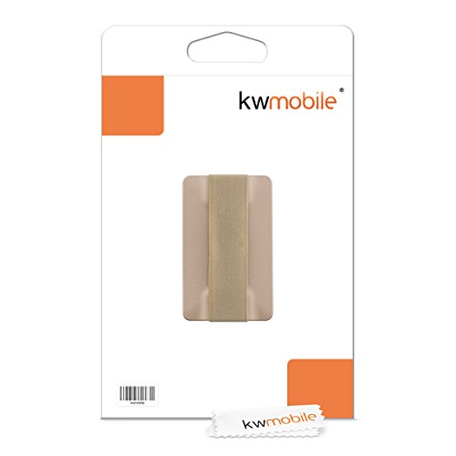 kwmobile Finger-Halterung Slim Smartphone Halter fÃ¼r die Hand, fÃ¼r verbesserte Einhandbedienung - FÃ¼r iPhone 6 Plus, Samsung Galaxy S6, Sony Xperia und mehr in Gold