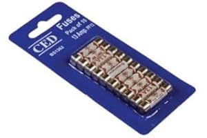 GAS N POW3R 13 AMP Domestic 240V Household Mains Plug Fuse Electrical Cartridge Fuses 10 Pack