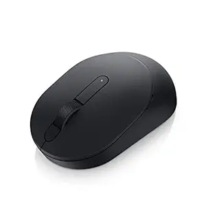 Dell Wireless Mouse MS3320W Black, Connect with Any PC- 2.4 GHz RF Wireless or Bluetooth 5.0, 1600 dpi, 3 Buttons, Multi-OS Compatibility, up to 36 mths Battery Life, 3 yrs Adv. Exchange