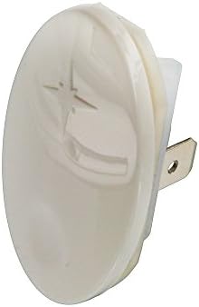 Whirlpool Cooker Ignition Button Switch Fits Algor/Firenzi/Ignis/Ikea/Prima/Ram Next Dimension, White