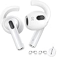 Mizi [2 Pairs] AirPods 3rd Generation 2021 Release Ear Hooks Covers [Added Storage Pouch] Anti Slip Grip [Not Fit in The Charging Case] - White