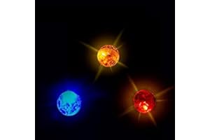 Akls Lot de 3 balles de chasse aux fantômes avec mouvement lumineux pour chat et chien, activé par le toucher, équipement paranormal pour animal domestique