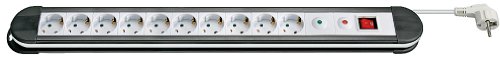 Preisvergleich Produktbild 5er Set goobay Steckerdosenleiste Überspannungsschutz (10x Schutzkontakt Kindersicherung) 1,4 m