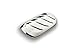 BOHEM Silver Jewellery Nail Art Gothic Wave (Small - Pair)