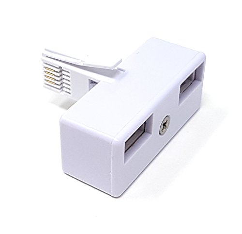Maincore m (Core BT Plug to 2 way Sockets x 2 BT Phone Lines Teléfono/FAX/Módem Cable/Adapter/Splitter/Converter/Extender/Extension/Adaptor.