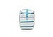 Makeup Bag,HOYOFO Striped Makeup Storage Pouch Waterproof Travel Wash Bag for Women,Blue