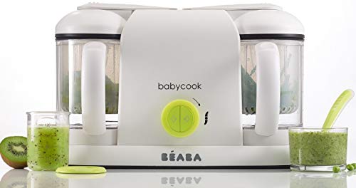 BÉABA - Babycook Duo, Robot de cocina 4 en 1, Néon