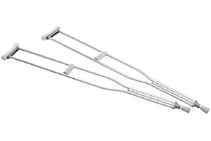 MOPEDIA Stampelle sottoascellari in alluminio anodizzato Adulti Serie Brio Large PAIO Art. RP711*