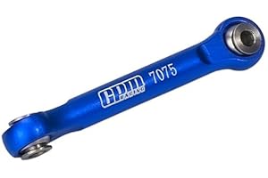 GPM Racing Aluminium 7075 Steering Linkage with Pre-Assembled with Pivot Balls for 1:5 Traxxas X Maxx 6S / X-Maxx 8S 4WD Brushless Monster Truck Upgrade Parts - Blue