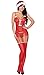 Produktbild Selente Bezauberndes Weihnachts-Dessous-Set mit niedlicher Weihnachtsmütze, im Set mit Exklusiver Satin-Augenbinde Made in EU, rot/weiß als Negligee, Gr. L/XL