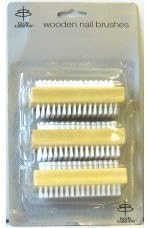 3 Wooden Nail Brushes