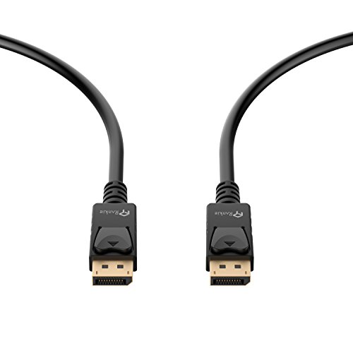 DisplayPort Kabel, Rankie 2-Pack 1.8m Vergoldet Ultra HD 1080p DisplayPort(DP) zu DisplayPort(DP) Kabel 4K-Auflösung Bereit Cable (Schwarz) – R1104E - 3