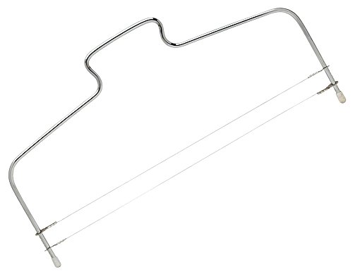 Blue Vessel Edelstahl Einstellbare Draht Kuchen Slicer Leveler Pizzateig Cutter Trimmer-Dekor