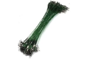 MiTho-Store Angeln Stahlvorfach 50 stück, 30cm Länge, Raubfischangeln Hecht, Angelzubehör, Das Stahlvorfach ist Extreme Abriebfest und hat eine hohe Traglast. perekt für jeden Raubfischangler