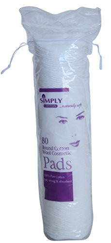 Simply Cotton Round Cosmetic Pads - Pack of 12, Total 960 Pads