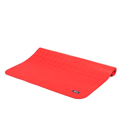 Reise-Yogamatte ECOPRO TRAVEL, superleicht, extrem rutschfest, Natur-Kautschuk, faltbar (rot-orange) - 3