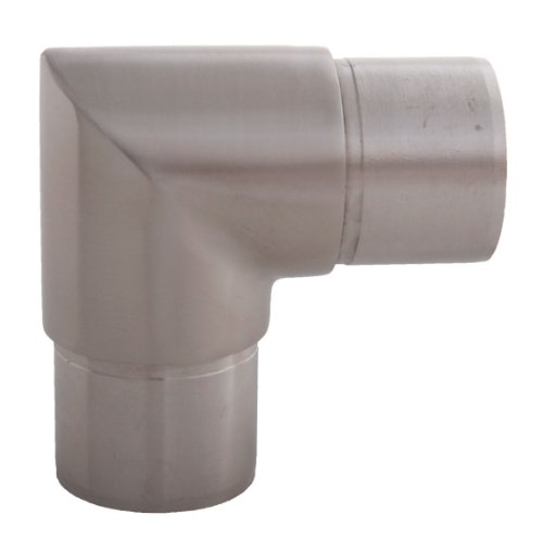 Edelstahl Eckfitting Steckfitting 90 Grad für Rohr 42,4/2,0 mm - V2A (S014256)