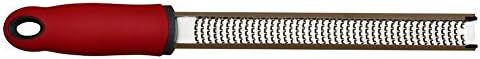 Citrus Lemon Zester &amp; Cheese Grater - Razor-Sharp Stainless Steel Blade + Protect Cover - Stainless Steel Multi-functional Chocolate Cheese Shavings Knife (Red)
