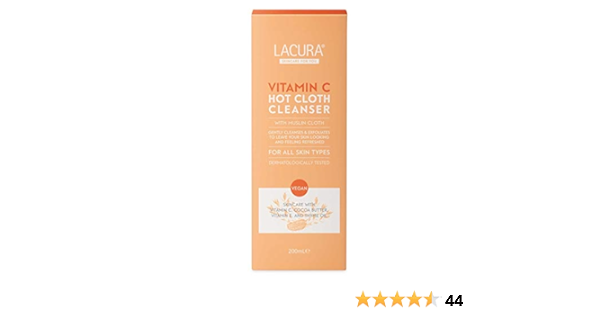 lacura vitamin c hot cloth cleanser review