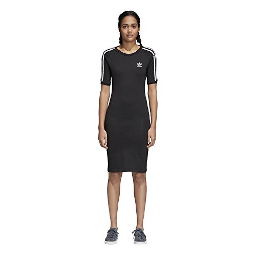 Preisvergleich Produktbild Adidas Women's 3 Stripes Dress, Black, L