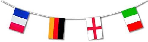Deco Party UK Soccer Euro 2016 plastic flag bunting 10m