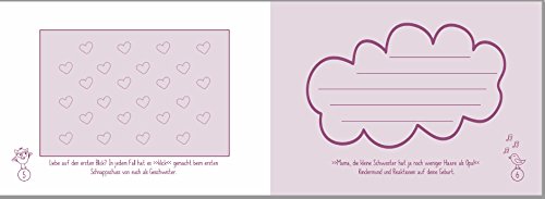 Geschenk zur Geburt: „Hallo, kleine Schwester“-Buch (Öko, Recycling-Papier, Erinnerungsalbum/ Fotoalbum für Geschwister) - 3