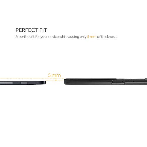 EasyAcc Funda Cuero por Samsung Galaxy Tab S2 9 7 Ultra Delgada Elegante - Negro