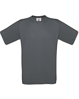 T-shirt B&C Exact 190 pour homme (S) (Gris foncé)