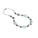 DOMIRE Silicone Teething Necklace for Mom Wear Food Grade Silicone BPA Free and FDA Approved Chewiness Levels Baby Teething Toy (Mint-Ivory-Grey)