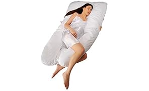 Sanggol - Cuscino per Gravidanza e maternit&agrave;, Cuscino Allattamento, Cuscino per Tutto Il Corpo, Cuscino per Dormire in Posizione Laterale con Federa con Cerniera