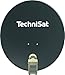 Produktbild TechniSat Digitalsat 80 Satellitenschüssel, 80 cm Sat-Anlage mit Masthalterung und Twin-LNB (Zwei Teilnehmer) Grau