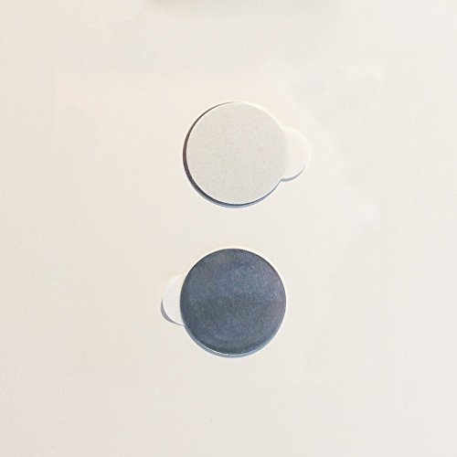 10 x Selbstklebende Metallplättchen (verzinkter Stahl, Ø 16 mm, Höhe 0,3 mm) - 2