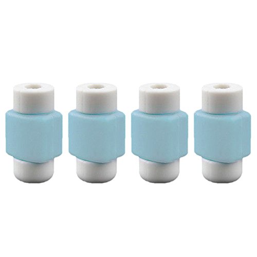 Bluelans® 4 Stück Kabelschutz Clip-On Anti-Kabelbruch Ummantelung für Apple iPhone Datenkabel Ladekabel (Hellblau)