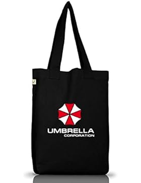 Shirtstreet24, Umbrella Corporation, Jutebeutel Stoff Tasche Earth Positive