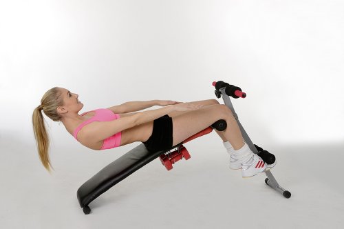 Christopeit Bauchtrainer BG 2, schwarz/silber/rot, 9841 - 8