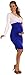 Happy Mama Women's Maternity Bodycon Ruched Dress Fits Bigger Busts Ladies 885p (White / Royal Blue, 12)