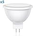 Produktbild ledscom.de GU5.3 LED Strahler MR16 5.6W =33W 360lm 100° warm-weiß, 5 Stk.