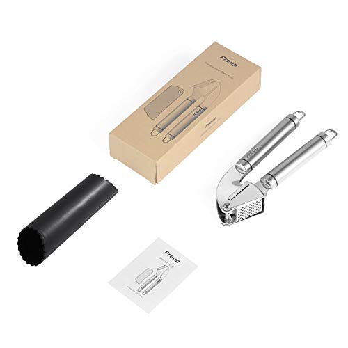 Snake Preup Acero Inoxidable Grillers Prensa de ajo pelador de Picar Carne con Tubo de la persiana