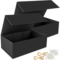 Gohytal Raphia Papier Déchiqueté 300g Noir - Remplissage Cadeau Écologique Pour Emballage
