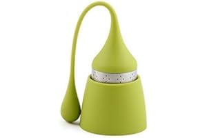 iNeibo Bonnet Noël Infuseur Thé Original, Boule a The Infuseur en Silicone 100% Alimentaire avec Passoire à thé en Acier Inoxydable Infuseur The (Set de 1)