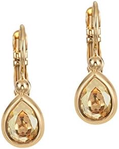 Smooth Little Drop earrings golden shadow/gold-plated by Une Ligne