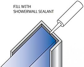 Bright Silver Internal Corner, External Corner, End Cap Shower Wall Multi Panel Fixing Trims Aluminium Extrusions 2.45m (End Cap)