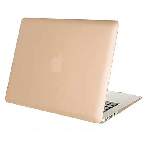 MOSISO Ultra Slim Plastik Hartschale Schutzhülle Snap Case für MacBook Air 13 Zoll (A1466 / A1369), Gold