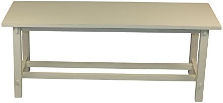 Cynthia Royce Farmhouse Bench, Wood - Antique White