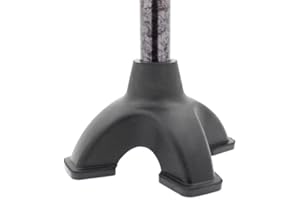 Puntale in Gomma a Base Larga da 19mm con 4 Piedini per una Maggiore Stabilità - per Bastoni da Passeggio - di Lifeswonderful