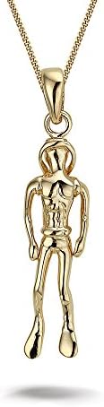 Montebello Sterling Silver 925 Gold Plated Necklace with Pendant Women Scuba Diving G